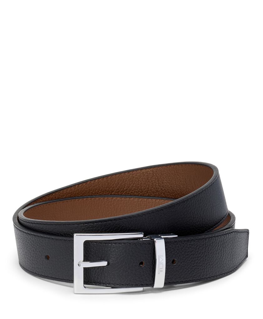 투미 벨트 TUMI BELTS 리버시블 페블 가죽 원사이즈 벨트 35mm 44  hi-res | TUMI