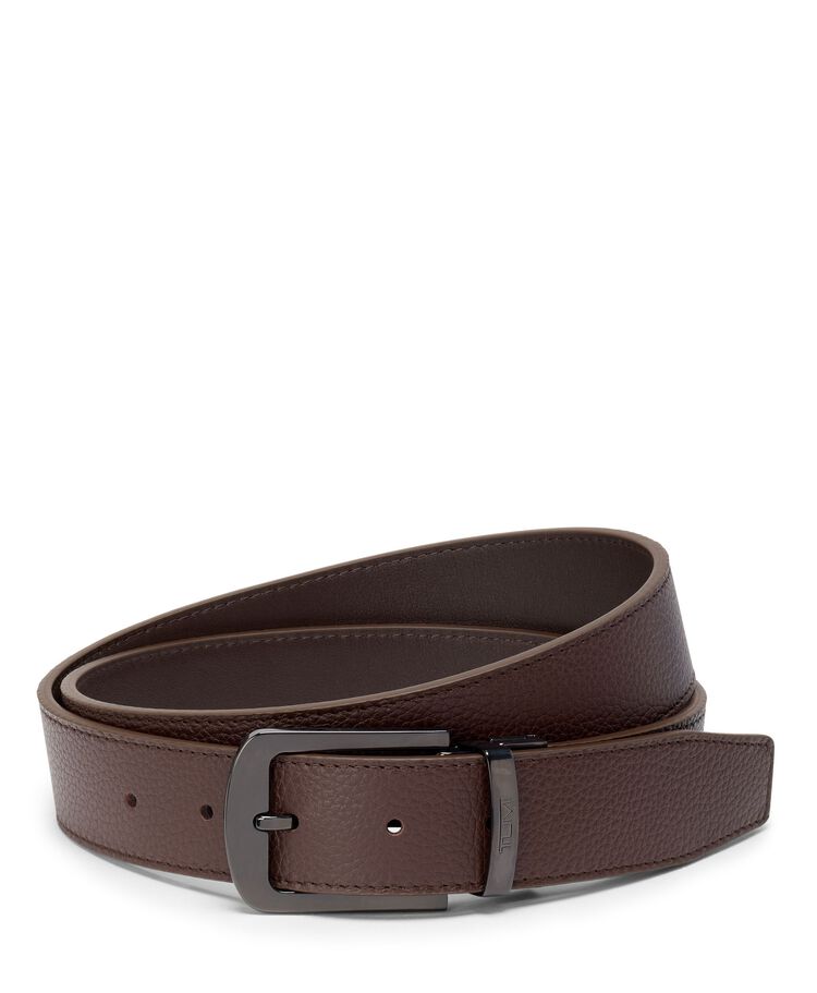투미 벨트 TUMI BELTS 라운드 리버시블 페블-스무스 가죽 원사이즈 벨트 35mm 44  hi-res | TUMI