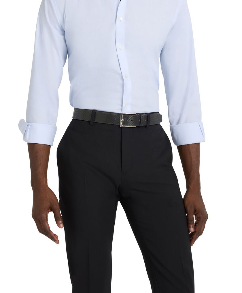 카본 페블 가죽 원사이즈 벨트 35mm 44  hi-res | TUMI