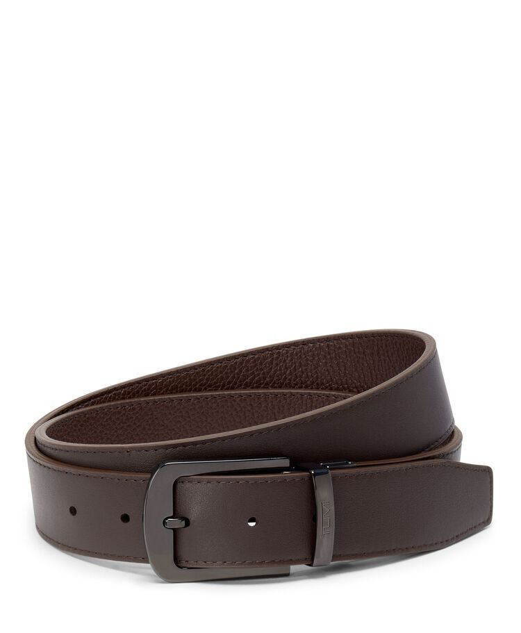 투미 벨트 TUMI BELTS 라운드 리버시블 페블-스무스 가죽 원사이즈 벨트 35mm 44  hi-res | TUMI