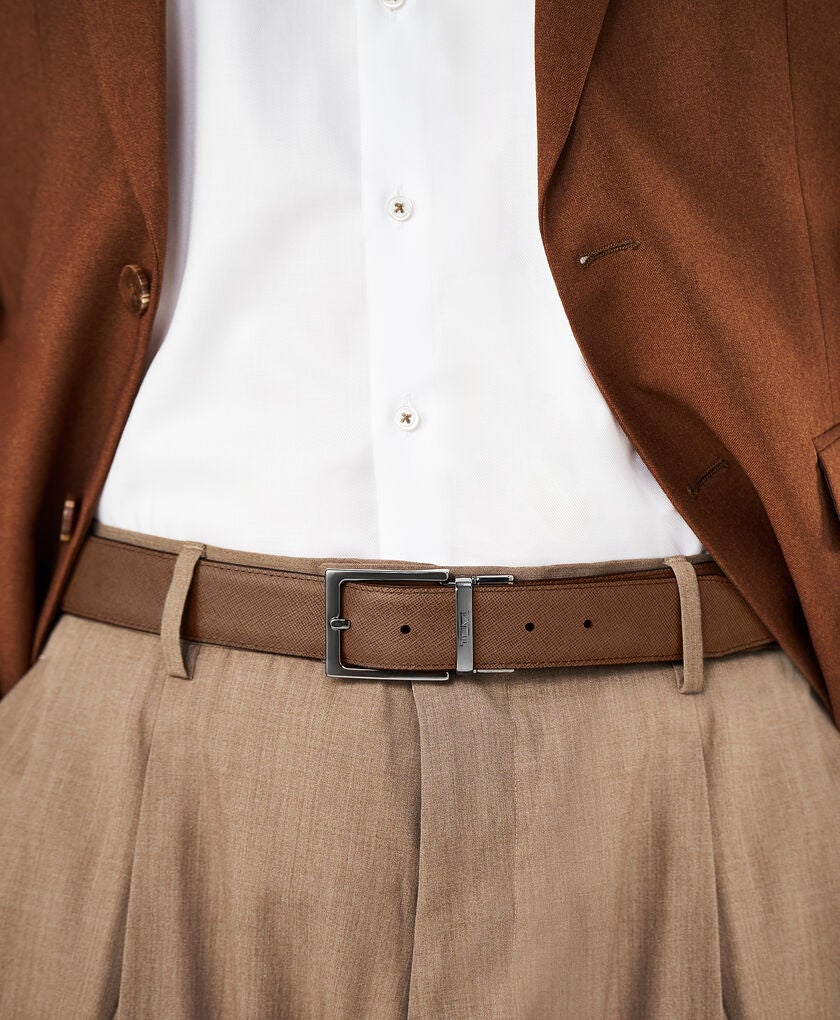 투미 벨트 TUMI BELTS 리버시블 사피아노 가죽 원사이즈 벨트 35mm 44  hi-res | TUMI