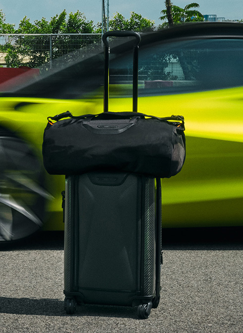 Lando with McLaren product