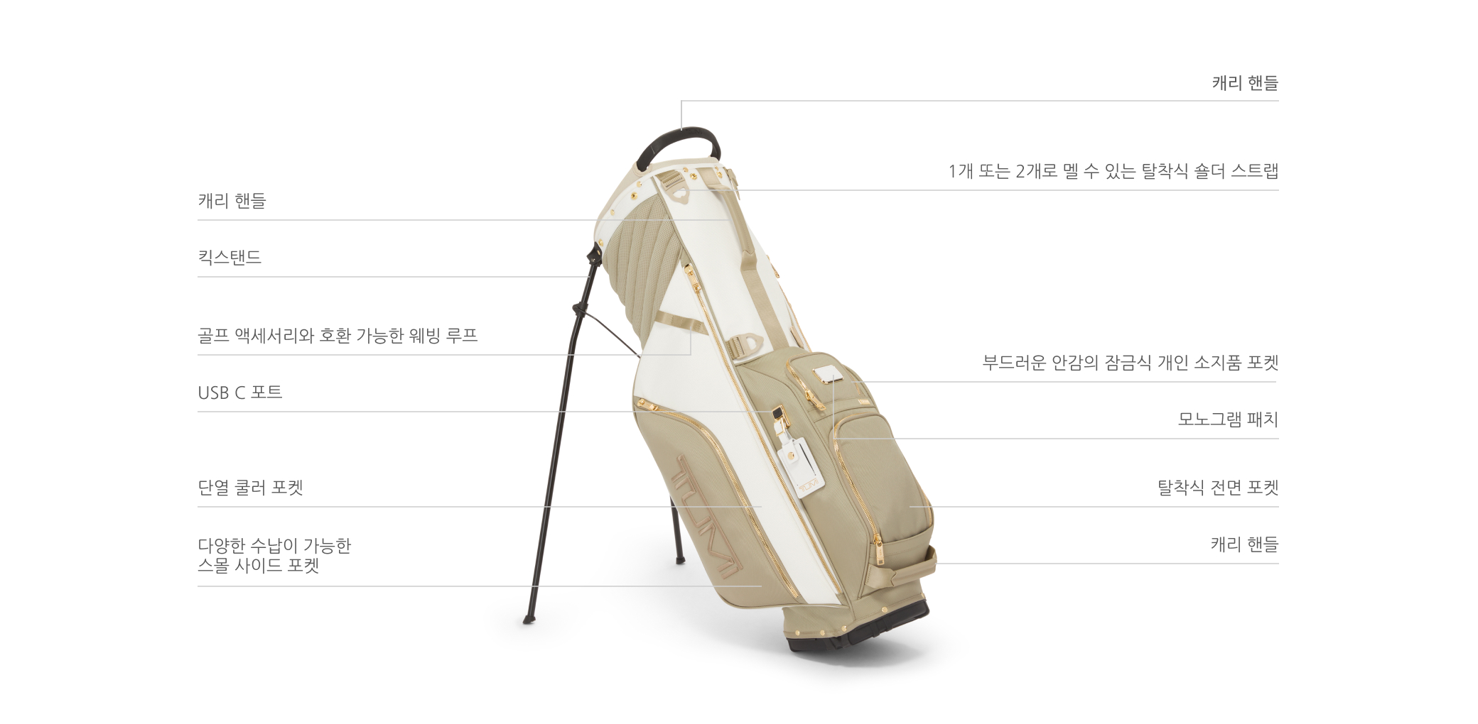 Golf Cart Bag Features